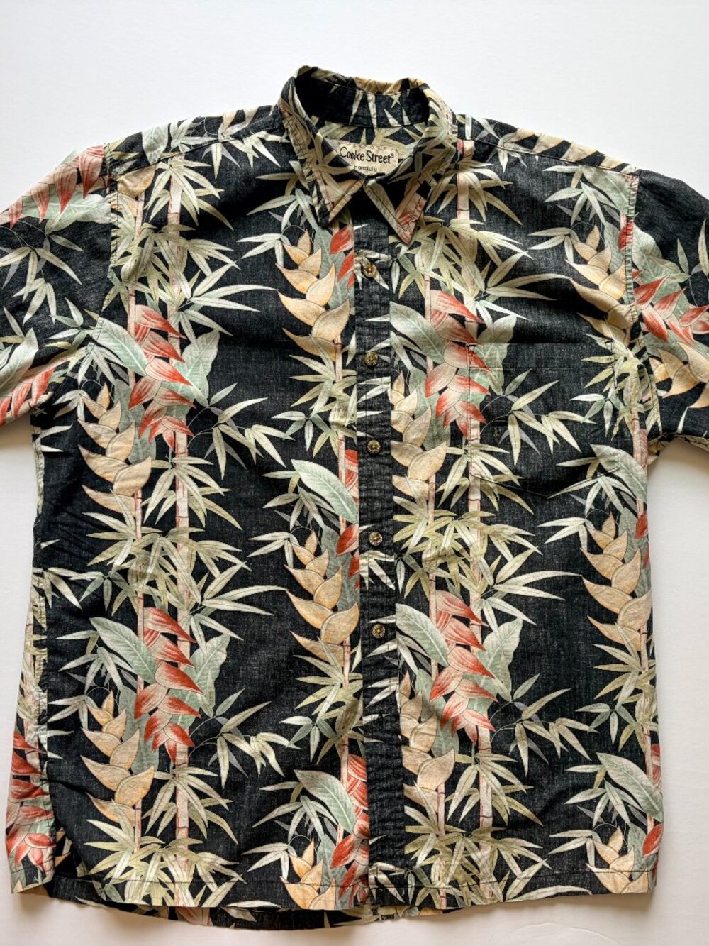 Cooke Street Honolulu Bamboo Leaf Hawaiian Shirt – Men’s L